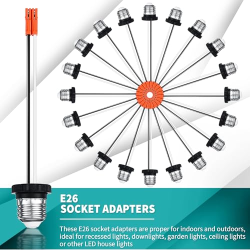 50 Pcs E26 Socket Adapter (50 Count)