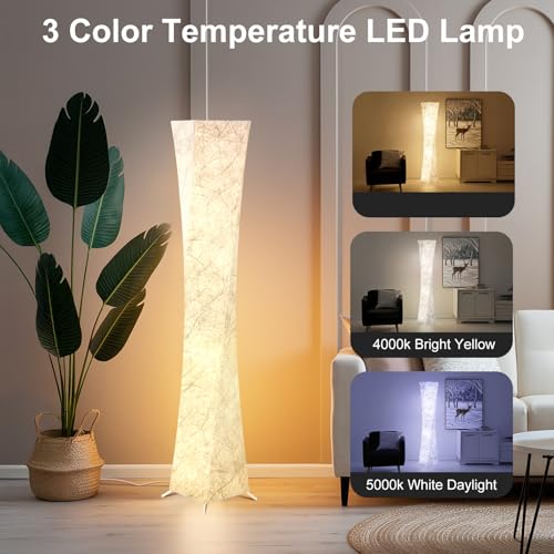 Floor Lamp 61'' Smart RGB LED Corner Lamp with Music Sync and 16 Million DIY Colors
