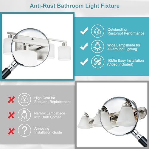 Bathroom Lights Over Mirror Brushed Nickel