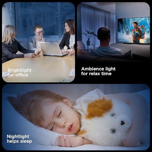 18 Inch Dimmable Flush Mount Ceiling Light with Remote