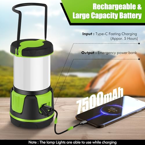 Rechargeable Emergency Lantern 3000 Lumens Camping Light