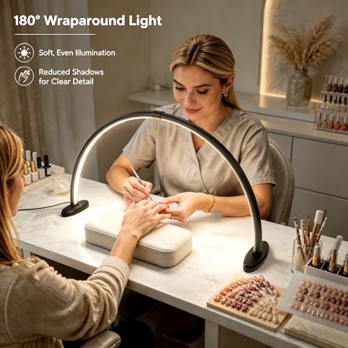 Half Moon Light for Nail Desk