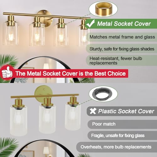 4 Light Bathroom Light Fixtures