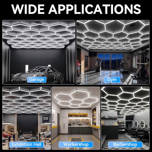 12 Hexagon Garage Lights (12 Hex)