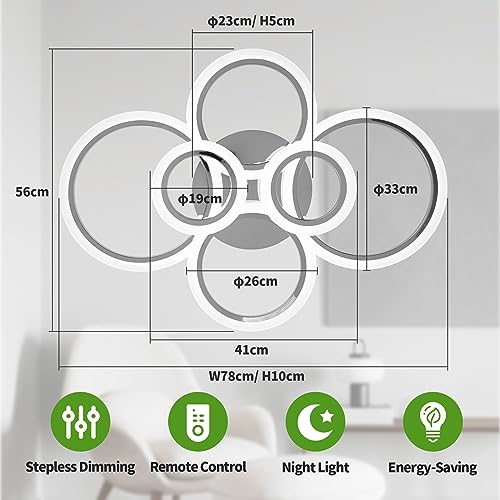 Modern LED Ceiling Light Fixture