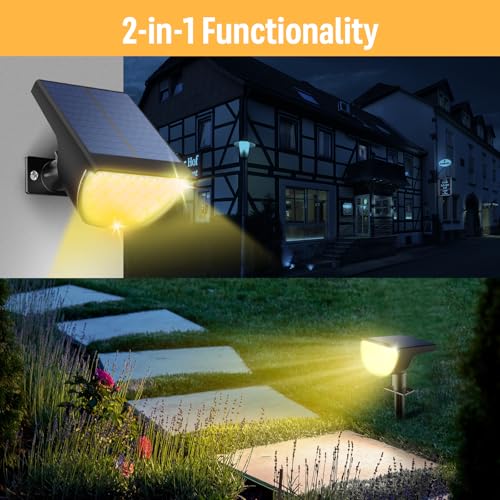 Solar Lights Outdoor Waterproof IP65 (4 Count)