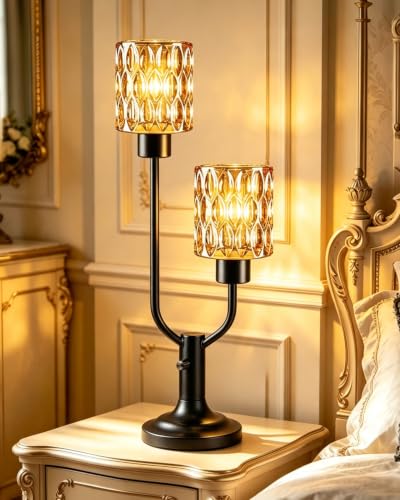 Mid Century Modern Table Lamp Vintage Black Lamp Dimmable Gift