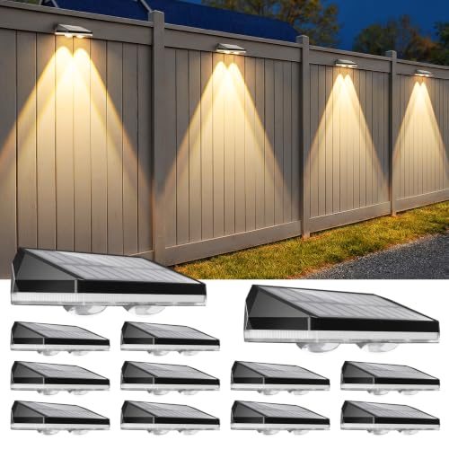 Solar Fence Lights Outdoor