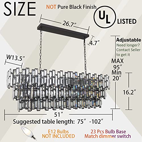 Crystal Chandelier Modern Farmhouse Chandeliers Rectangle