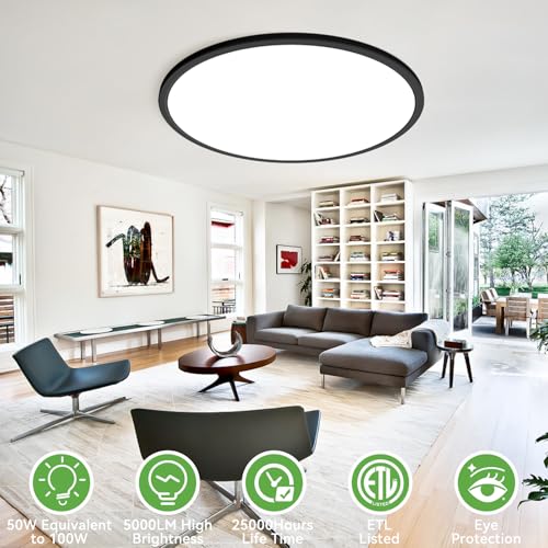 2Pack 20 inch LED Flush Mount Ceiling Light