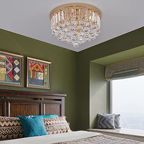 Mini Crystal Chandelier Ceiling Light
