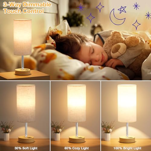 Bedside Table Lamp Set of 2 (2 Count)