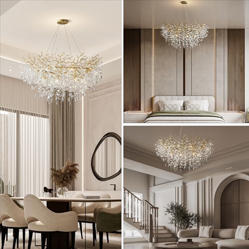 47" Modern Crystal Chandelier