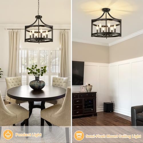 6 Light Farmhouse Chandelier