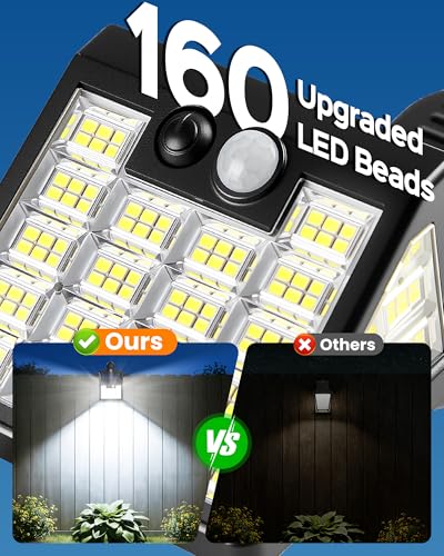 160LEDs Clip on Solar Lights Outdoor (4 Count)