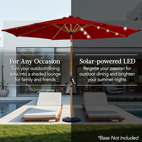 10ft Solar Market Patio Umbrella w
