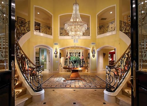 French Empire Crystal Chandelier for Entryway 11 Lights