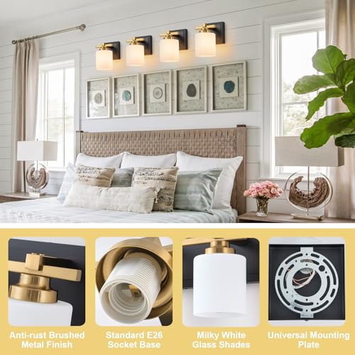 Modern Bathroom Light Fixtures Over Mirror