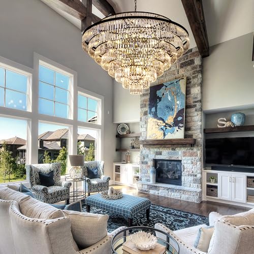 Large Crystal Chandelier