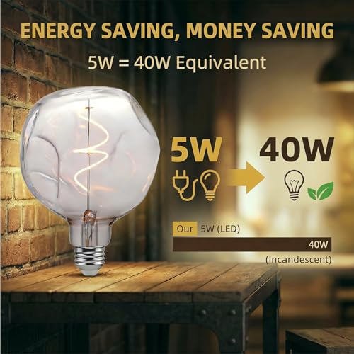 G125 Large Alien Globe Edison Bulb (2 Count)