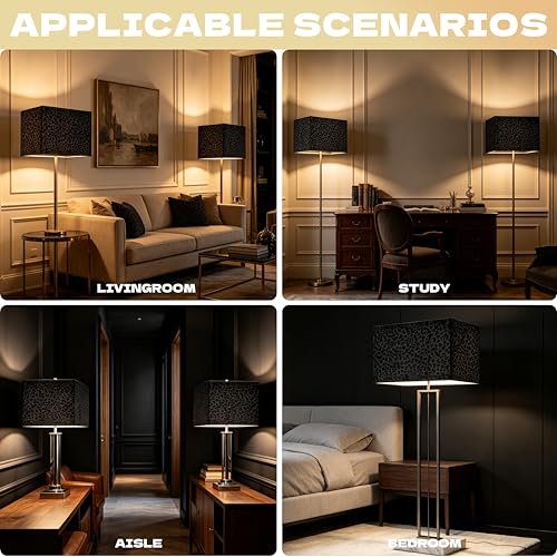Large Rectangle Lamp Shades Set of 2 (2 Count)