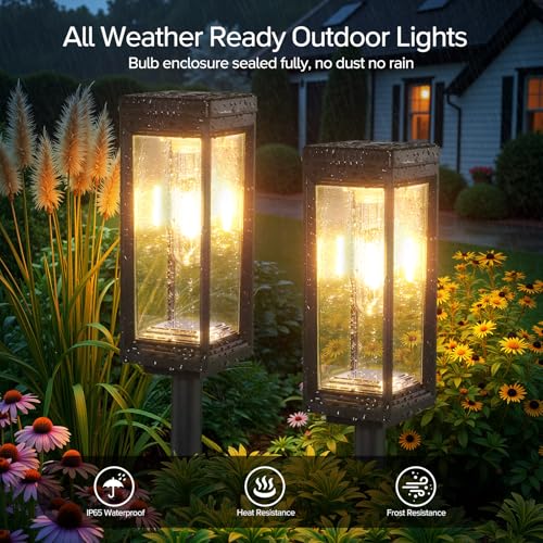 Solar Pathway Lights Outdoor (4 Count)
