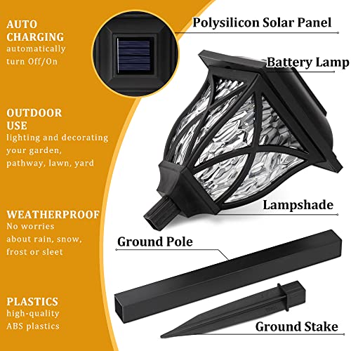 6 Pack Solar Lights Outdoor Waterproof (6 Count)