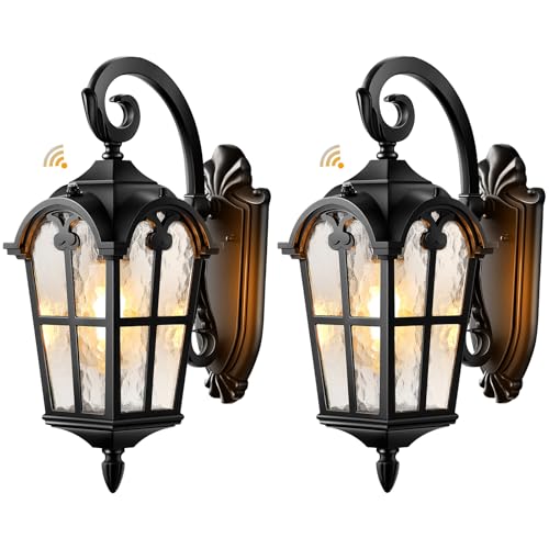 Black 2 Pack Outdoor Porch Lights (2 Count)