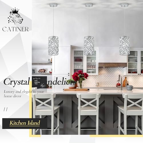 Chrome Crystal Pendant Light