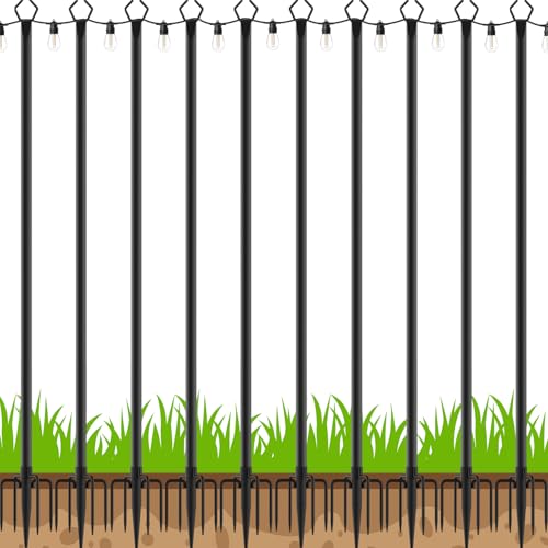 10 Pack String Light Poles