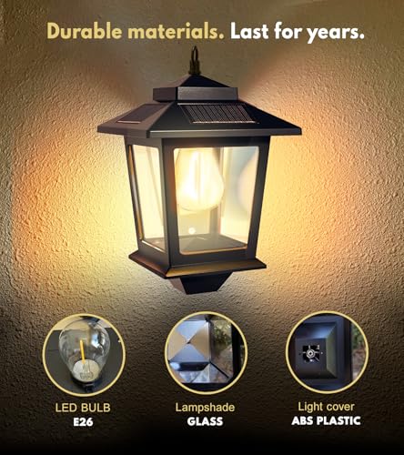 2 Pack Solar Wall Lanterns (2 Count)