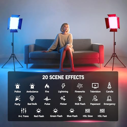 40W RGB Photography Lighting with 20 Effects