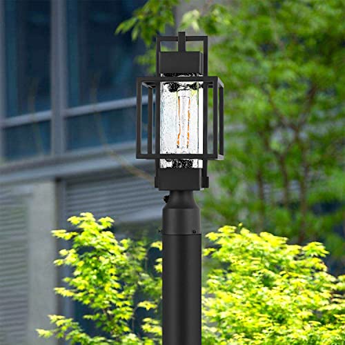 18" H Dusk to Dawn Outdoor Post Light Fixture Hardwired 120V