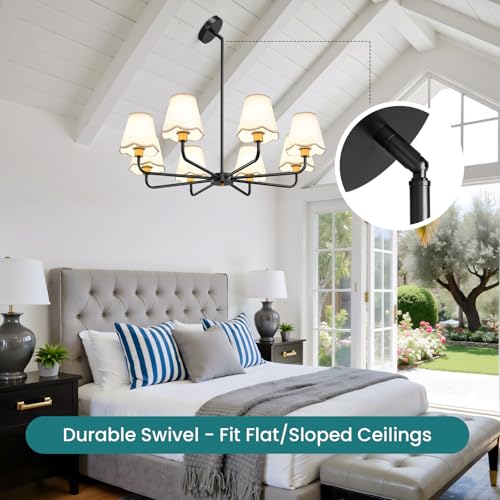 Modern Black and Gold Chandelier 8