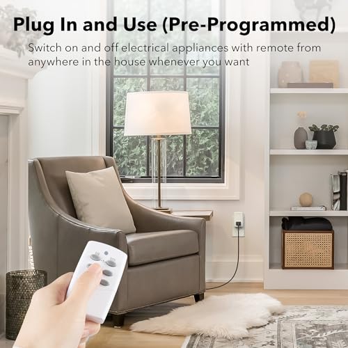 Mini Wireless Remote Control Outlet Switch Power Plug in for Household Appliances