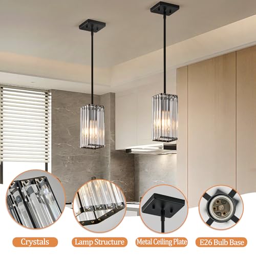 Modern Crystal Pendant Lights Kitchen Island