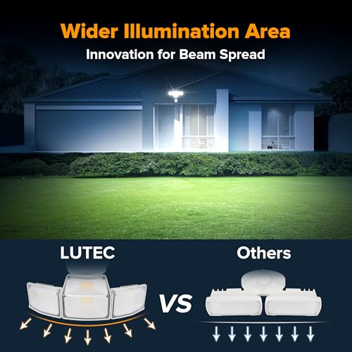 80W 9000LM LED Security Light Hardwire Motion Sensor Outdoor Lights