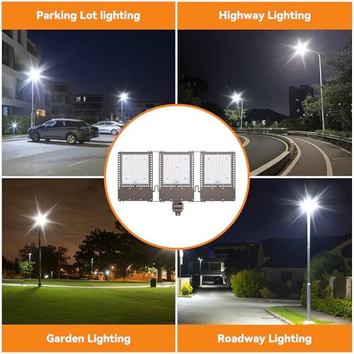 2025 New Upgraded 450W Dusk to Dawn LED Parking Lot Light 67500lm 5000K