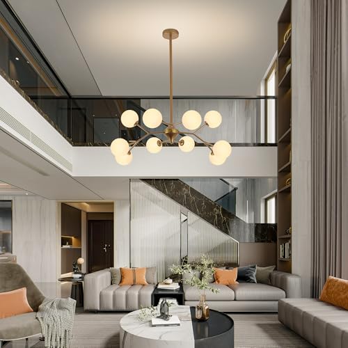 39" Reddsh Sand Gold Sputnik Chandelier 10