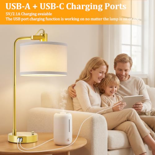 Gold Table Lamp Set of 2