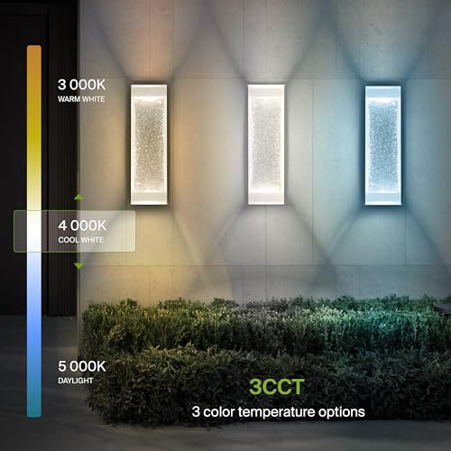 LED 18" Bubble Glass Wall Light Fixture