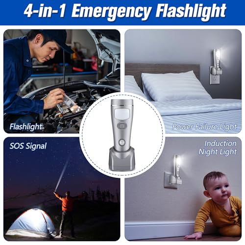 9 Pack 4 in 1 LED Emergency Lights for Home Power Failure (9 Count)