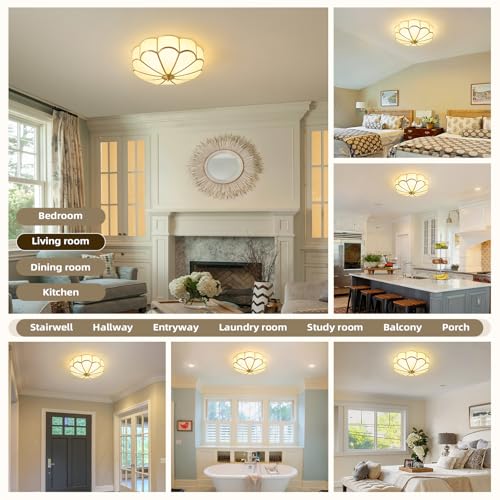 Brass Vintage Gold Ceiling Light