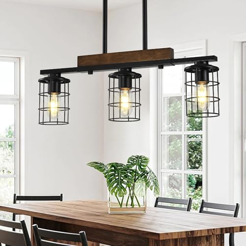 3 Light Farmhouse Kitchen Light Fixture