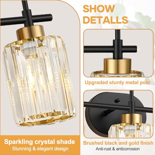 Modern Crystal Bathroom Vanity Light