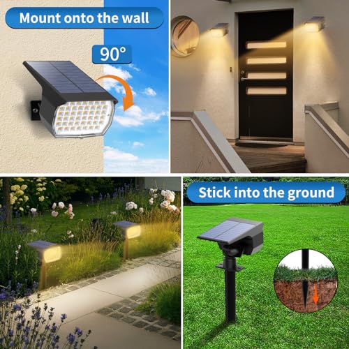 Solar Spot Lights Outdoor 6 Pack (6 Count)
