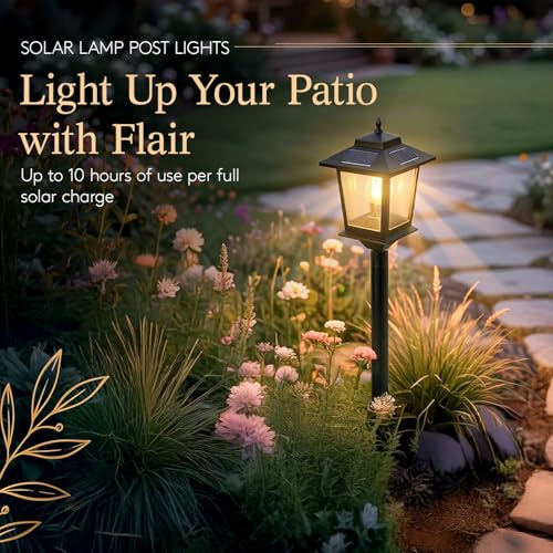 Solar Post Lights Outdoor (2 Count)
