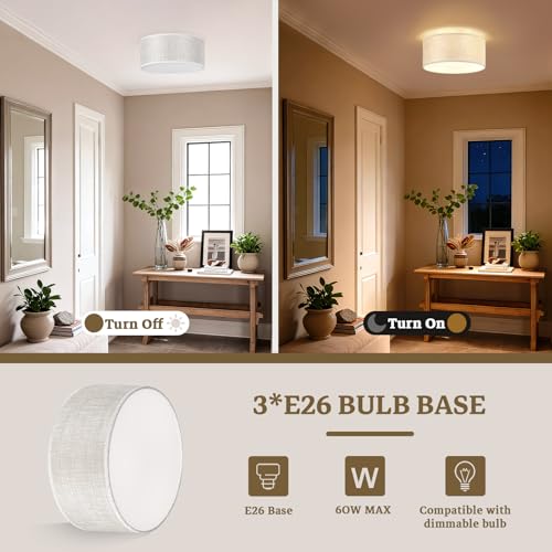 13Inch Modern Semi Flush Mount Ceiling Light