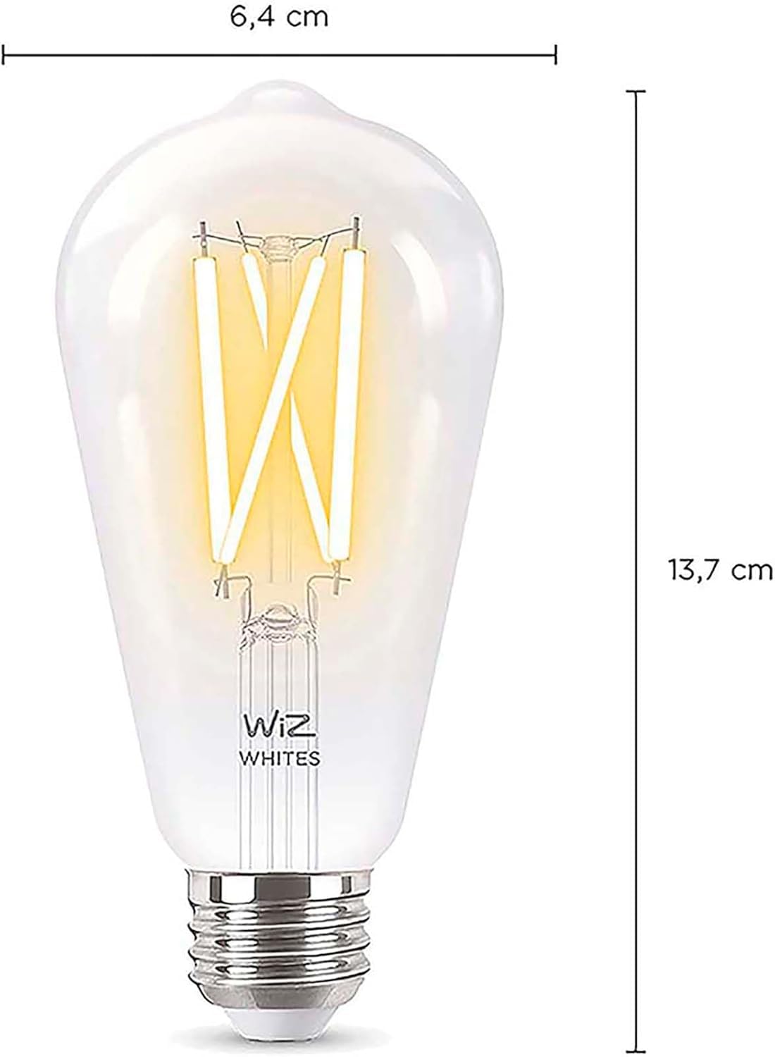 60W ST19 Tunable White Filament LED Smart Light Bulbs