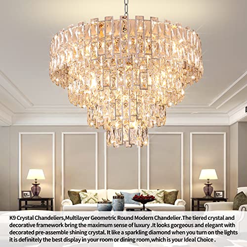 32" Luxury Crystal Chandelier for Dining Room